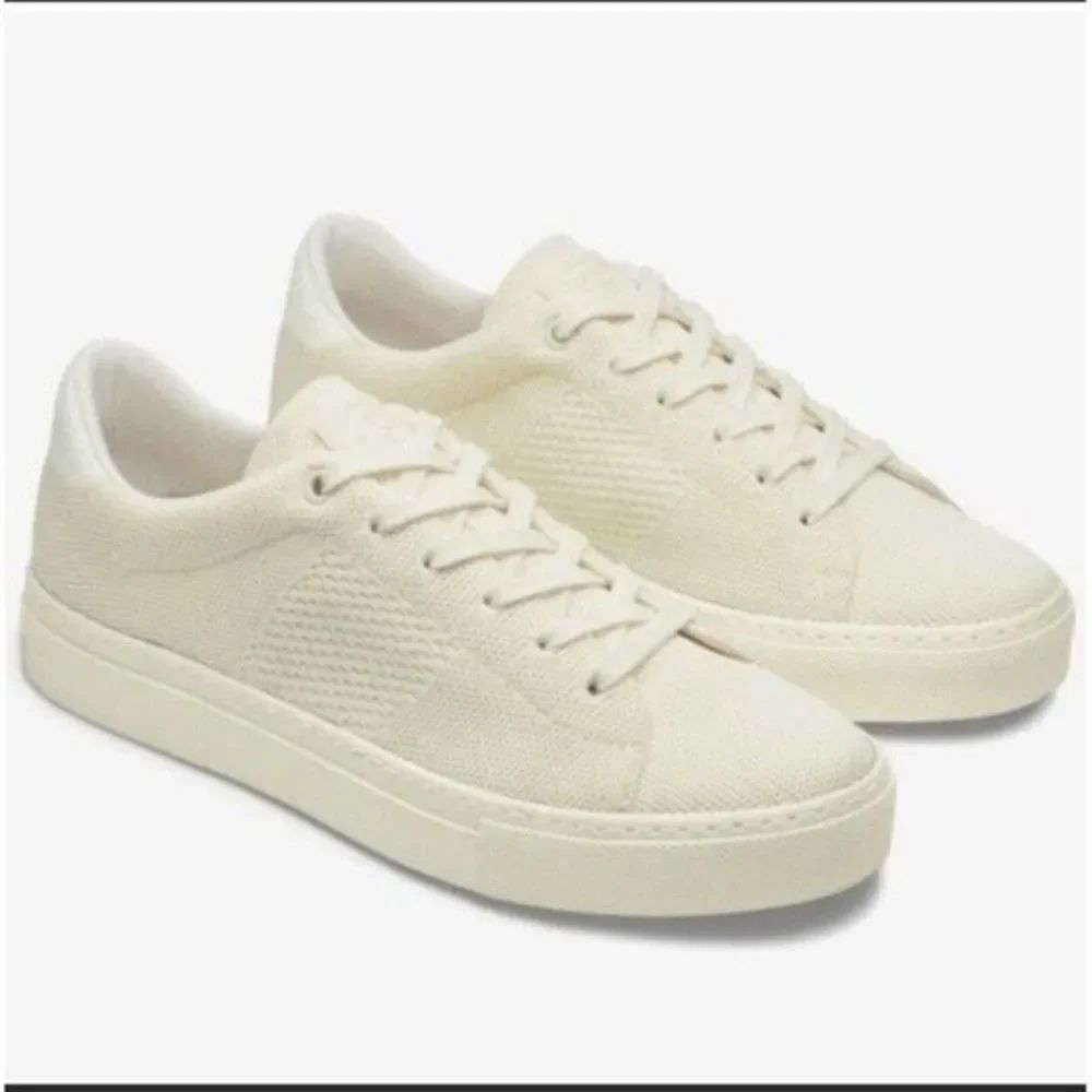 Greats Knit lace up Shoes 9.5 Cream color BoxQ
